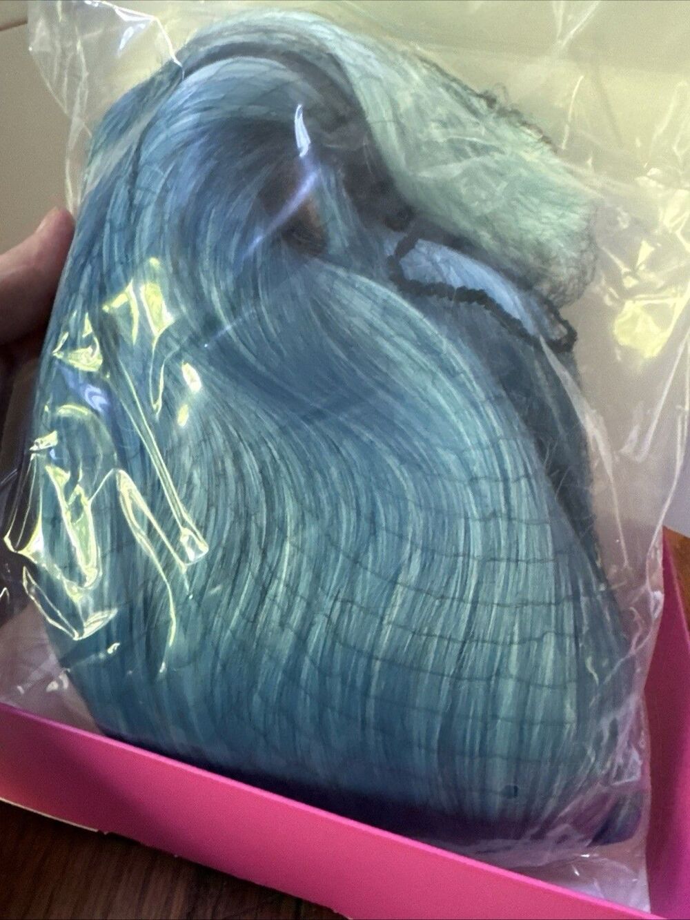 Wig Blue Ombre 12" Wig with Bangs by Faelbaty New Open Box